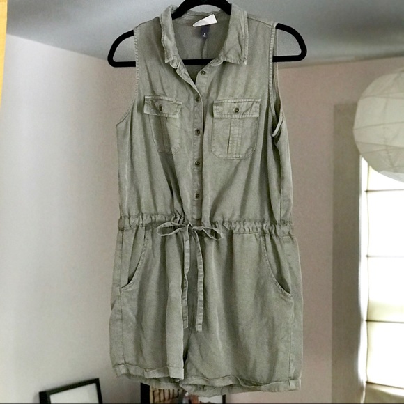 Tie-Waist Romper - Picture 1 of 3